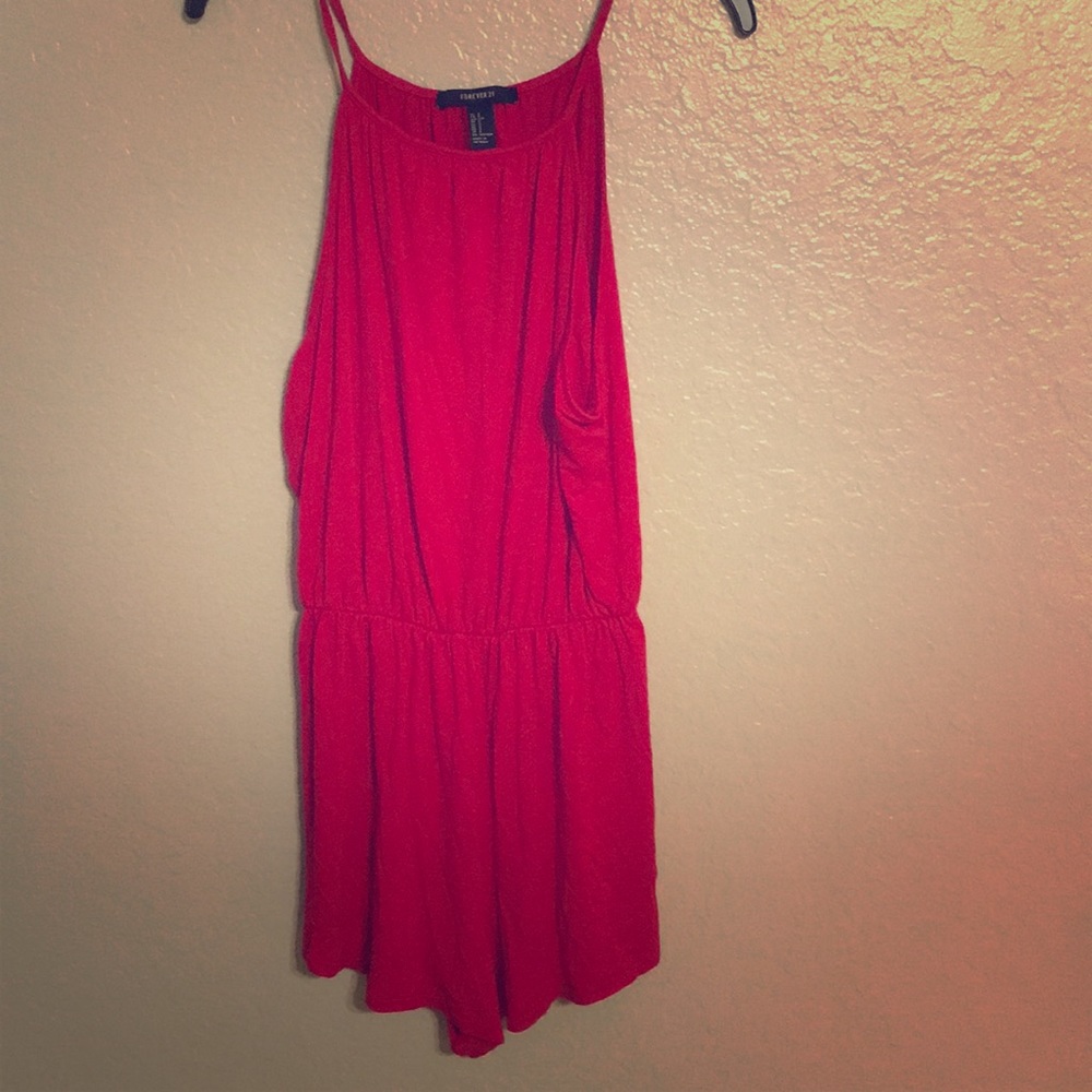 Forever 21 red romper size small